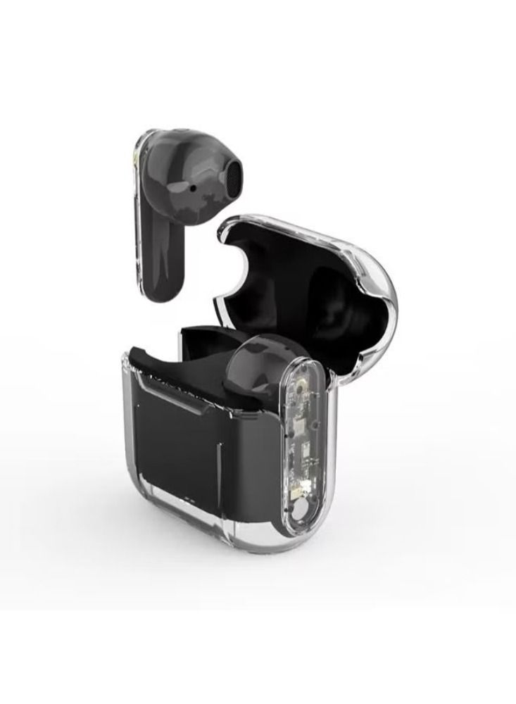 Dream Zone New Pro12 Wireless Bluetooth Headset Transparent Bin Tws Esports Gaming Low Delay Noise Reduction Black - Image 1