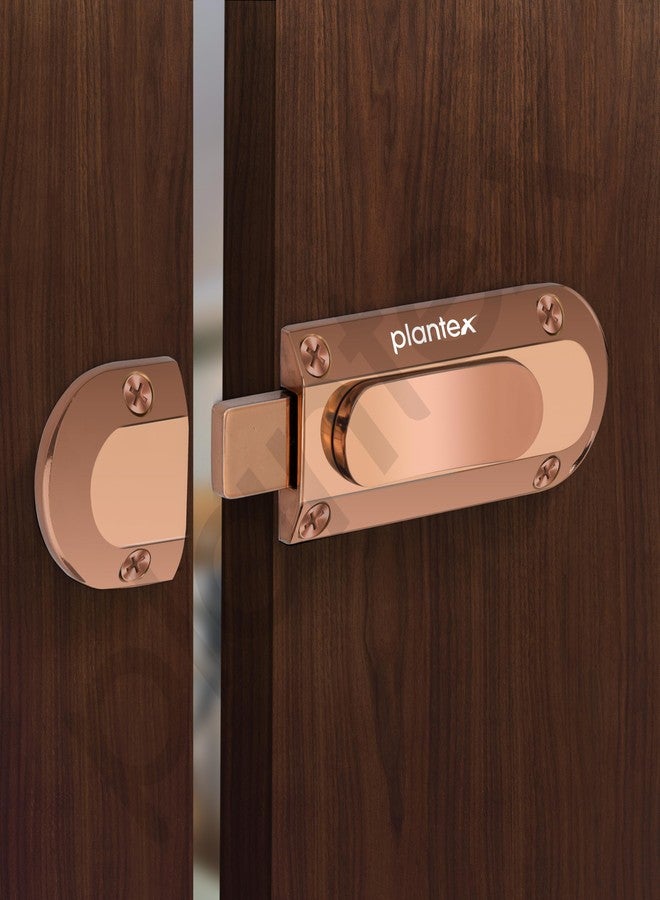 Plantex Door Stopper/Door Latch for Main Door/Baby Latch for Bathroom/Door Lock for Home and Office Doors - Pack of 2 (Rose Gold) - Image 2