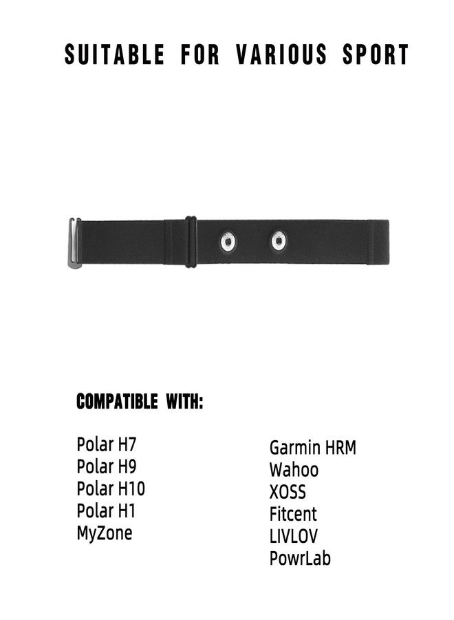 fitspur Heart Rate Monitor Chest Strap Replacement for Polar H10 H9 H7, Adjustable HRM Soft Strap Compatible With Polar Heart Rate Sensor (Green) - Image 3