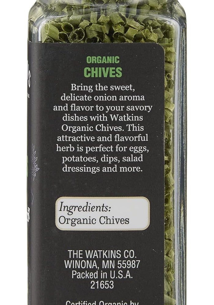 Watkins Organic Chives - 0.2 oz (5 g) - Non-GMO and USDA Organic - Image 2