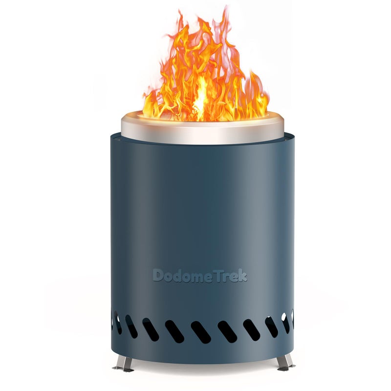 Dodometrek Tabel Top Fire Pit Mini Portable Firepit Outdoor 55 Inch Tabletop Firepit Blue - Image 2