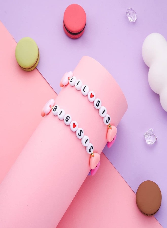 HANRESHE 2PCS Big Sister Bracelet Sister Gifts Big Sis Bracelets - Image 3