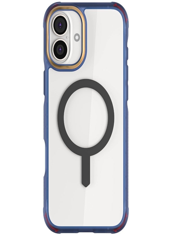 جوستك جراب Ghostek Covert الشفاف لهاتف iPhone 16 Plus - متوافق مع ملحقات MagSafe، مصنوع من السيليكون المقاوم للصدمات، غطاء هاتف بتصميم بسيط (6.7 بوصة، أزرق) - Image 1