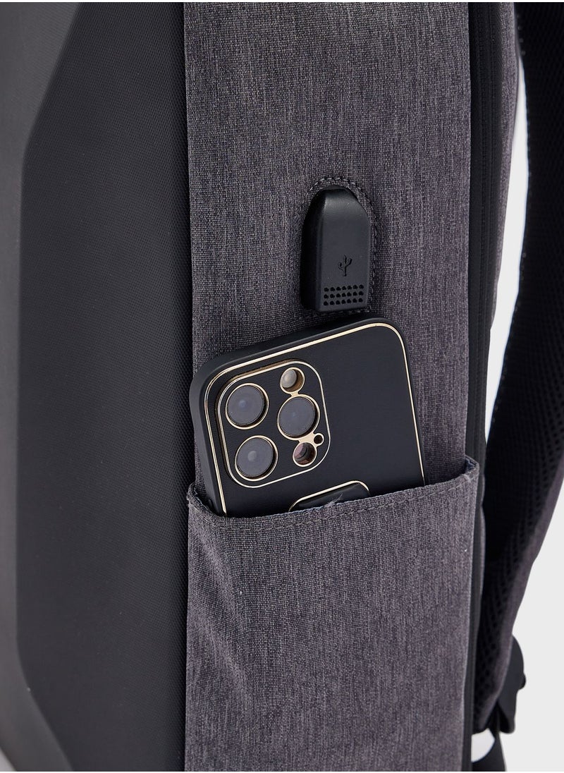 Essential Backpack With Laptop Sleeve And Usb Port