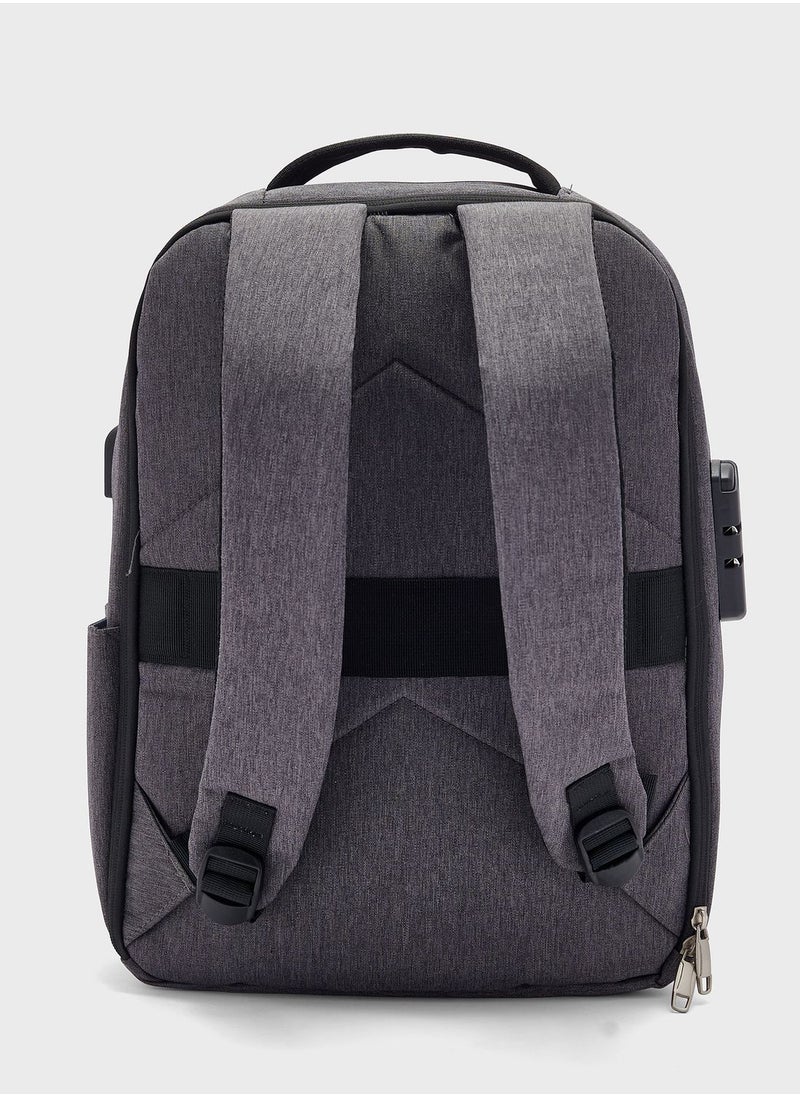 Essential Backpack With Laptop Sleeve And Usb Port