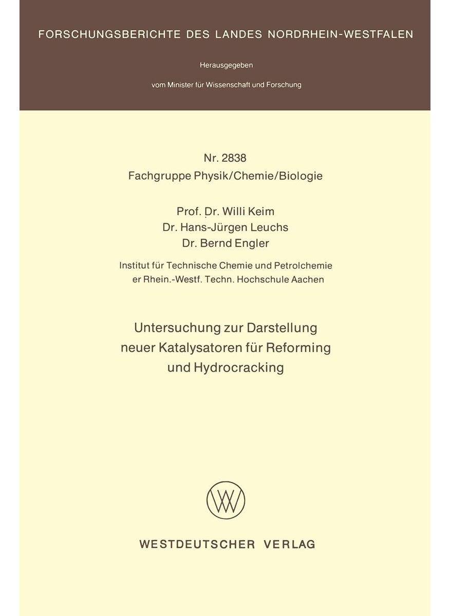 Untersuchung zur Darstellung neuer Katalysatoren für Reforming und Hydrocracking 