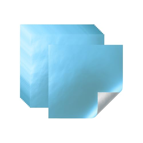 Foilman Chocolate Candy Wrappers Confectionery Foil sheets DIY Candy and Chocolate Wrapping For All Occasions Chocolate Foil Wrappers- Pack of 500 Sheets - 3 x 3 Inch (Matte Light Blue) - Image 1