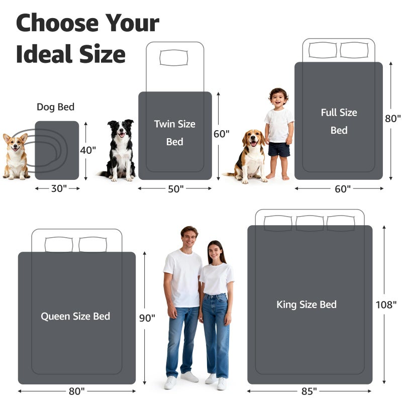 LOOBANI Waterproof Blanket for Bed: Reversible Soft Flannel Twin Bed Blanket 60" x 80", Leakproof Throw Spill-Proof Dog Pet Blanket for Couch, Sofa Protect, Movie Time, Camping, Travel, Red - Image 4