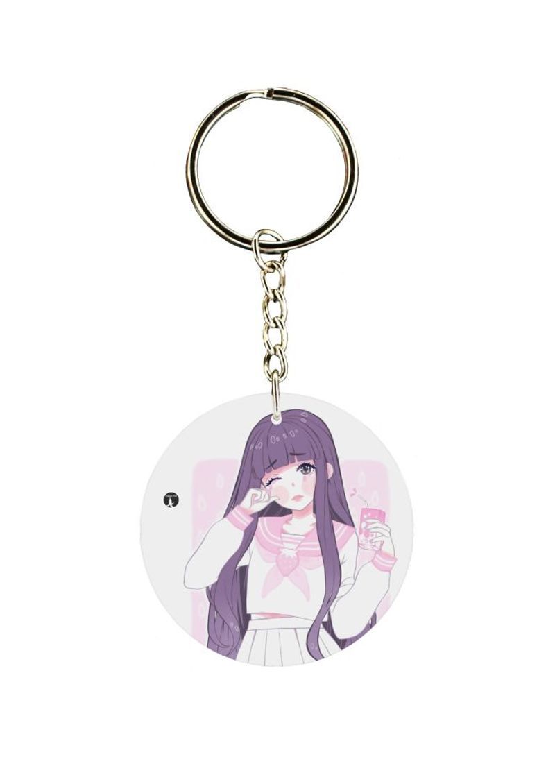 Girl Printed Keychain