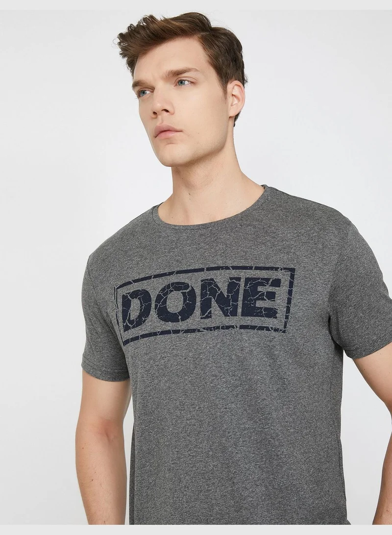 KOTON Letter Printed T-Shirt
