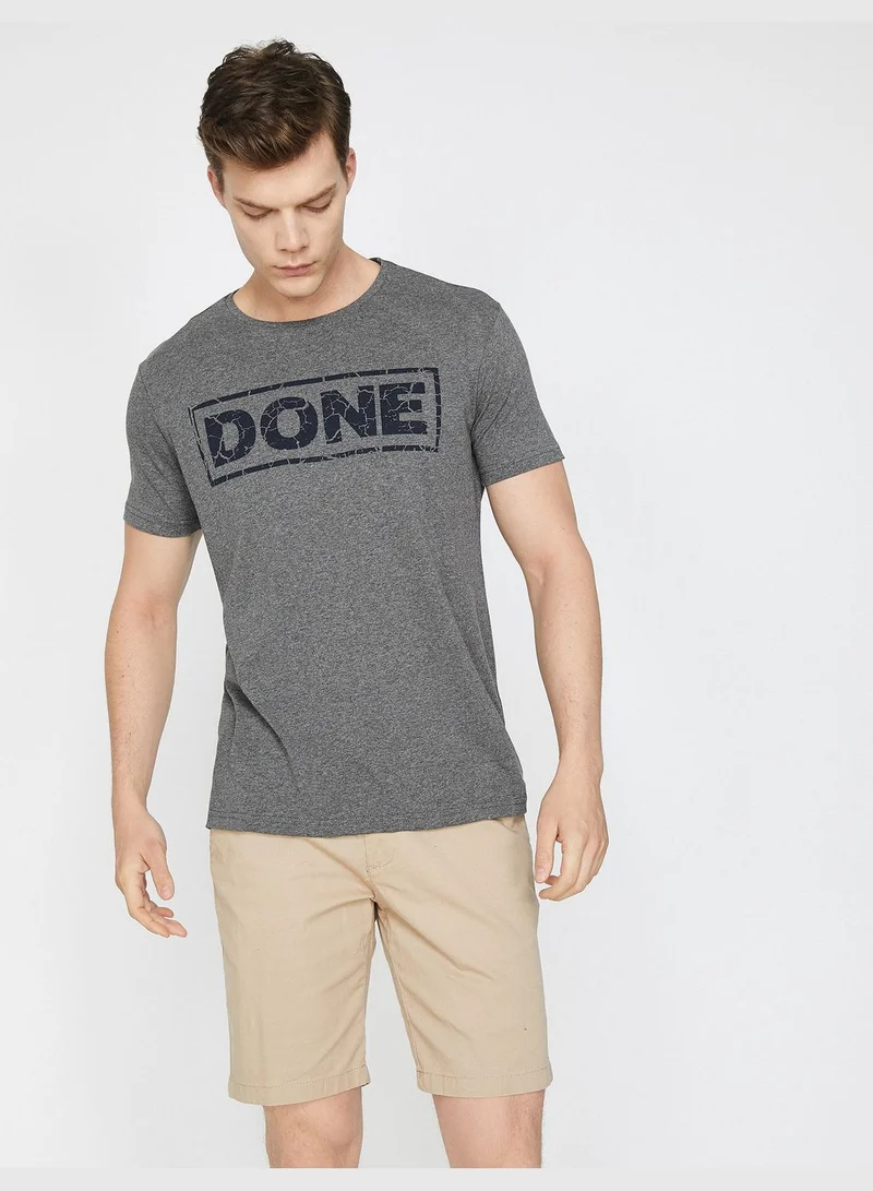 KOTON Letter Printed T-Shirt