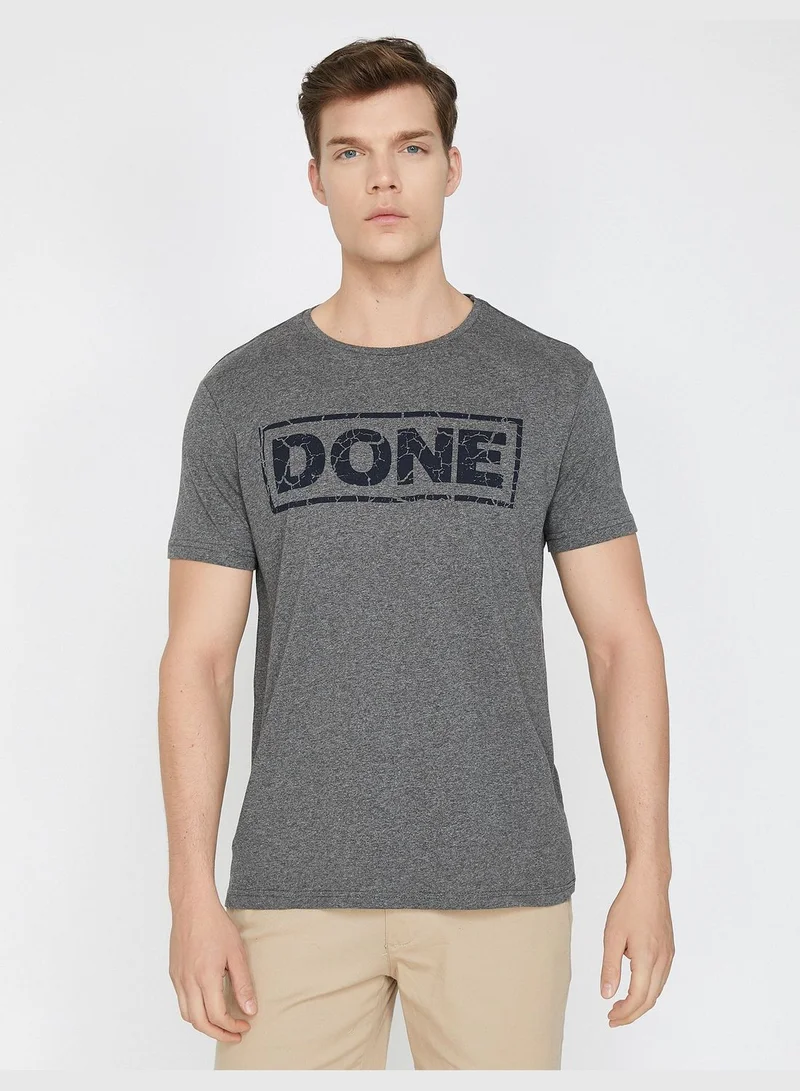 KOTON Letter Printed T-Shirt