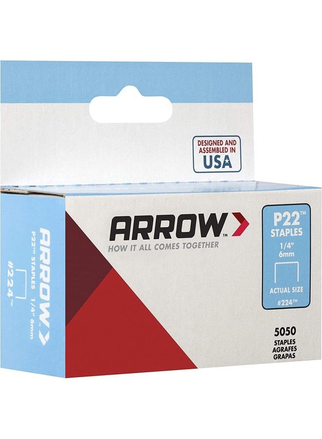 Arrow 224 Genuine P22 1/4-Inch Staples, 5,050-Pack - Image 5