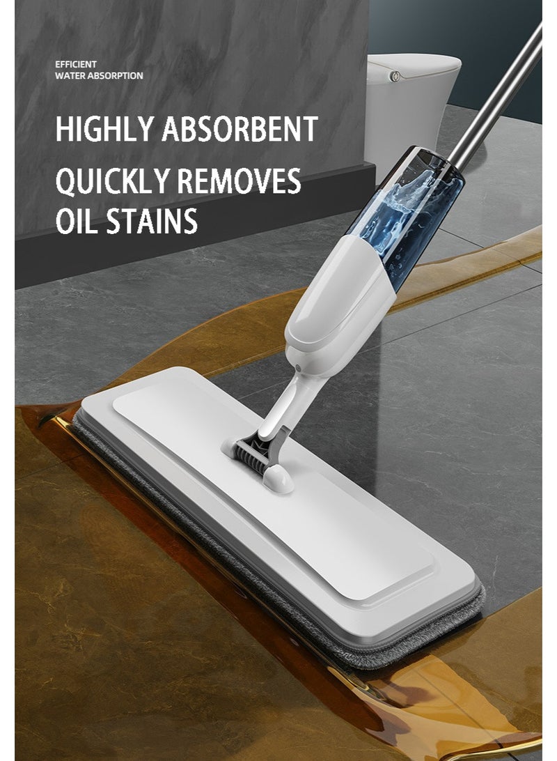 Spray Mop for Floor Cleaning, Dry Wet Floor Mop, 2pcs Washable Microfiber Pads, 650ml Refillable Bottle, Flat Mop with Sprayer for Wood Floor Hardwood Laminate Ceramic Tiles, P8 - Image 3