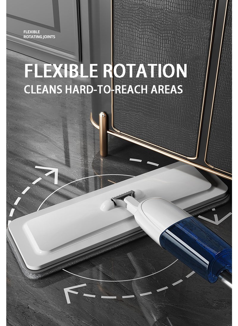Spray Mop for Floor Cleaning, Dry Wet Floor Mop, 2pcs Washable Microfiber Pads, 650ml Refillable Bottle, Flat Mop with Sprayer for Wood Floor Hardwood Laminate Ceramic Tiles, P8 - Image 4