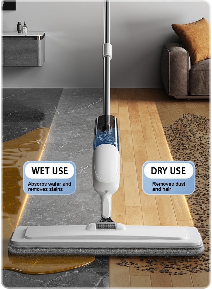Spray Mop for Floor Cleaning, Dry Wet Floor Mop, 2pcs Washable Microfiber Pads, 650ml Refillable Bottle, Flat Mop with Sprayer for Wood Floor Hardwood Laminate Ceramic Tiles, P8 - Image 5