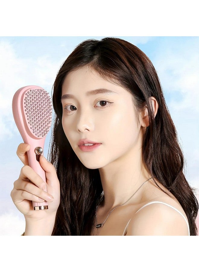 SPORONI - Self-Cleaning Anti-Static Massage Comb, Self Cleaning Hair Brush, Massage Comb For Hair, Retractable Rotary Lift Self-Cleaning Comb, Women's Hair Styling Tool (Multicolor) - Image 3