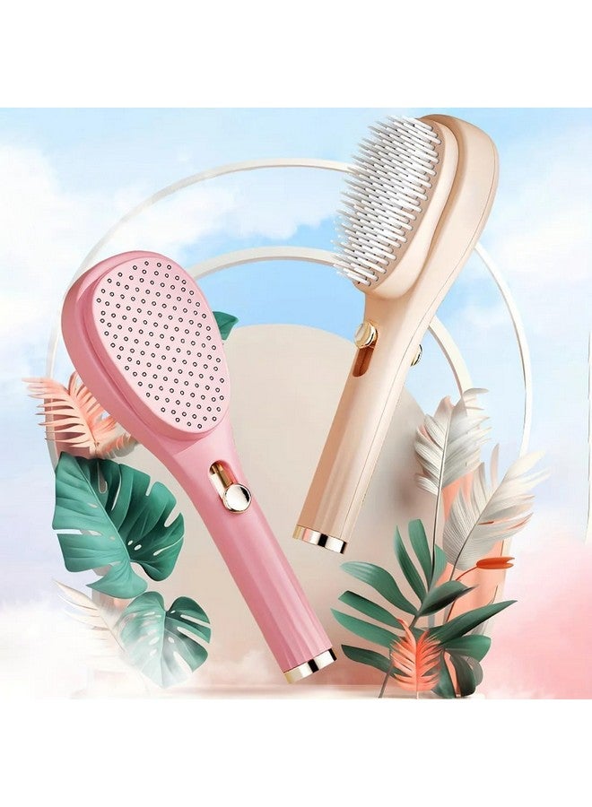 SPORONI - Self-Cleaning Anti-Static Massage Comb, Self Cleaning Hair Brush, Massage Comb For Hair, Retractable Rotary Lift Self-Cleaning Comb, Women's Hair Styling Tool (Multicolor) - Image 4