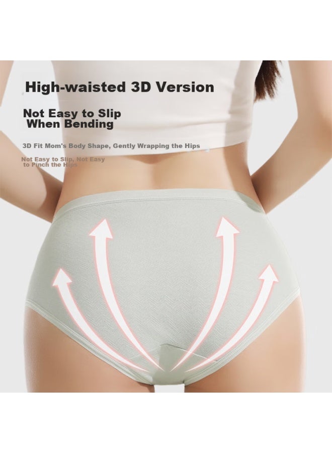 Lovebox Aibaoshi Maternity Underwear, Low-rise, Pure Cotton Crotch, Antibacterial, Postpartum Panties, Pregnancy Underwear For Women, 4-pack, XL Size, M402 - Image 5
