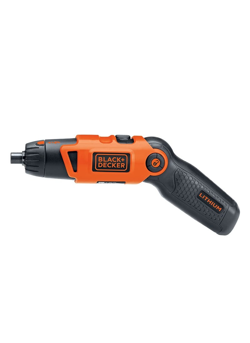 BLACK+DECKER BLACK+DECKER Electric Screwdriver, Cordless, 180 RPM, 3.6V, Spindle Lock with Pivoting Handle, Charger and 2 Hex Shank Bits Included (Li2000)  - Image 1