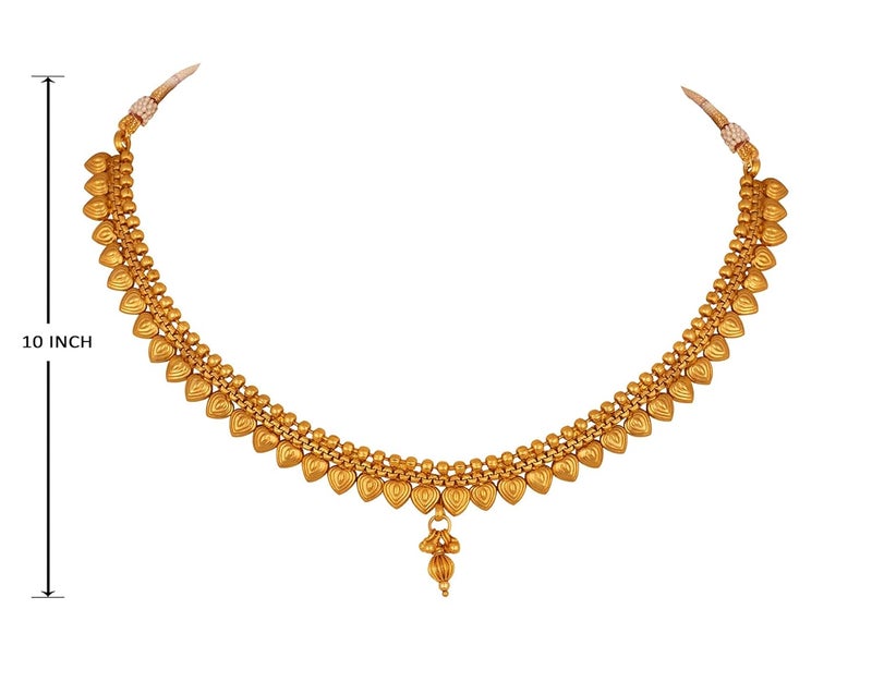 JFL - Jewellery for Less Copper Gold Plated Necklace Set for Women & Girls.… - Image 5
