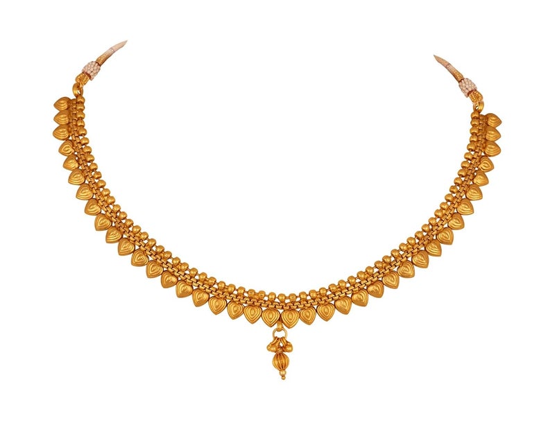 JFL - Jewellery for Less Copper Gold Plated Necklace Set for Women & Girls.… - Image 3