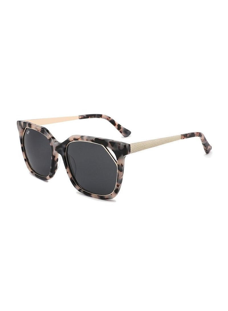 Ziazone Acetate Metal Square Sunglasses