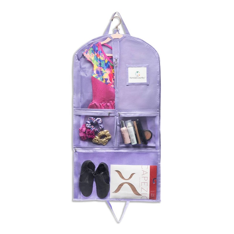 Kendall Country Waterproof Hanging Garment Bag 35 Inch Clothes Bag With Gusset, 5 Pockets & Side Zip For Dance Costumes, Skating, Theatre, Beauty Pageants & More. Best For Younger Performers And Small Costume Pieces. - Image 2