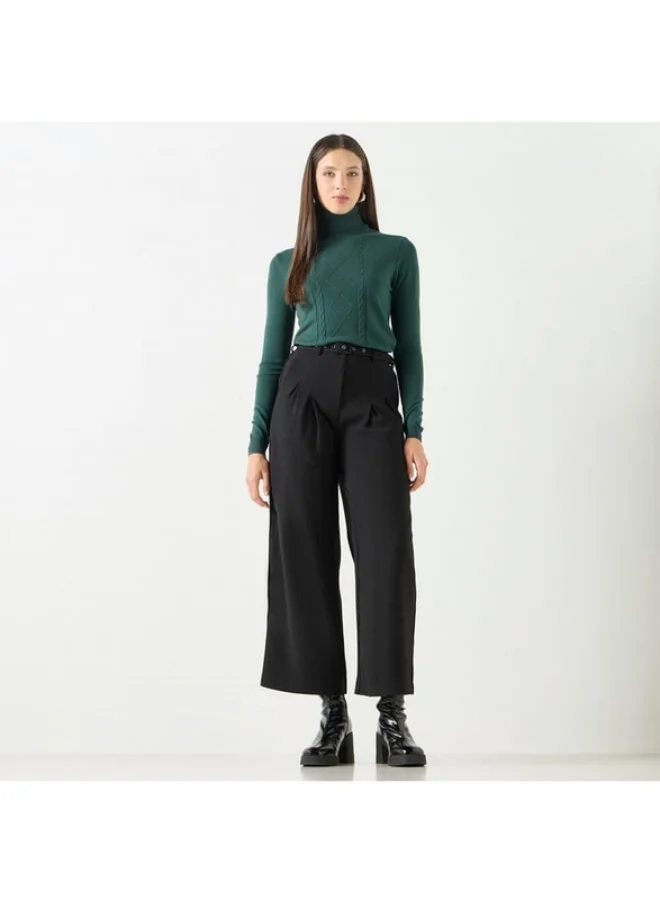 2Xtremz 2Xtremz Textured High Neck Sweater with Long Sleeves