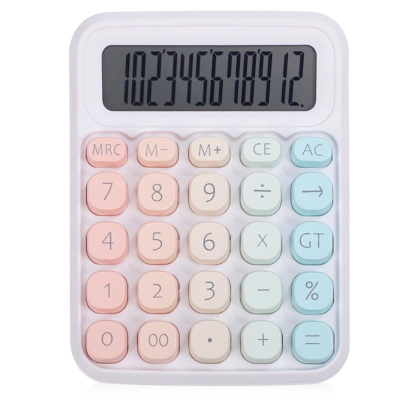 Small Handheld Portable Basic Office Calculator Mechanical Digit Display Desktop - Image 2