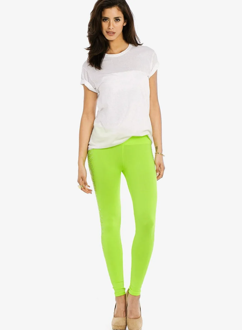 Ginger Stud Embellished Leggings