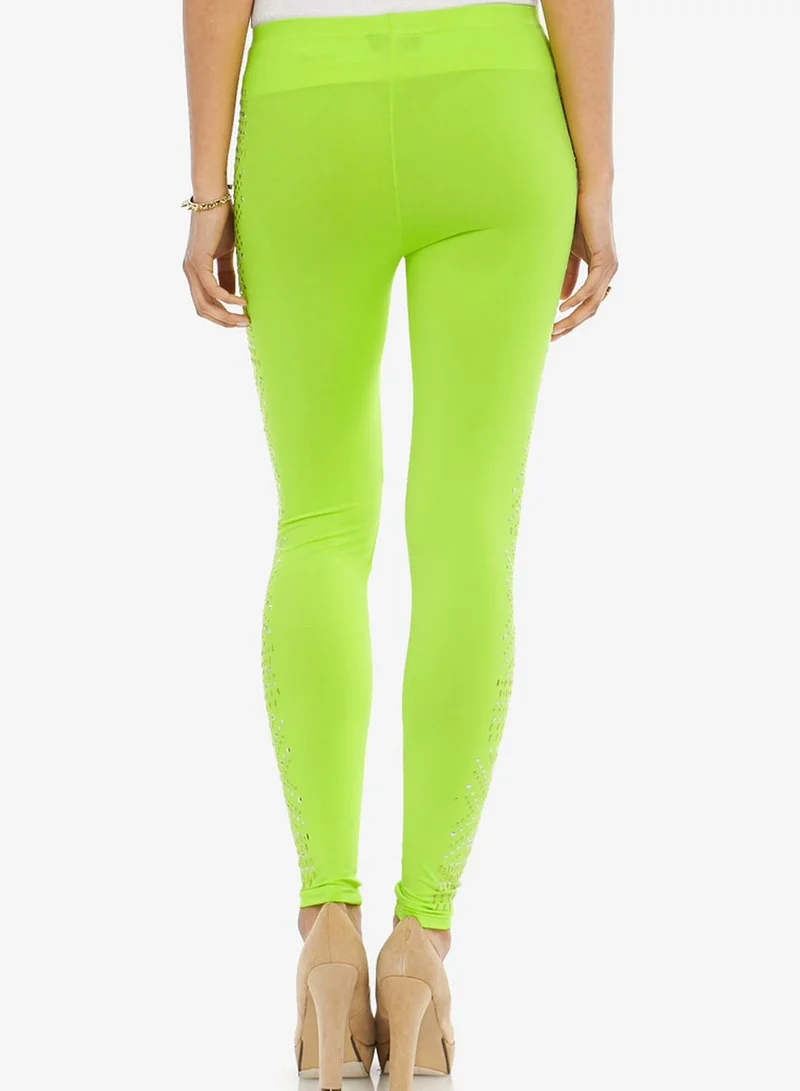 Ginger Stud Embellished Leggings