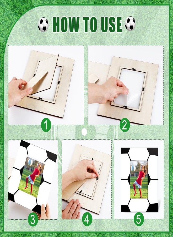 GlikCeil مجموعة إطارات صور GlikCeil مكونة من 6 قطع، مقاس 8 × 10 بوصات، مصنوعة من الخشب، بتصميم رياضي أنيق، مثالية لتزيين الطاولات في المنزل أو الفندق أو المكتب، وتناسب عرض الصور مقاس 4 × 6 بوصات. - Image 2