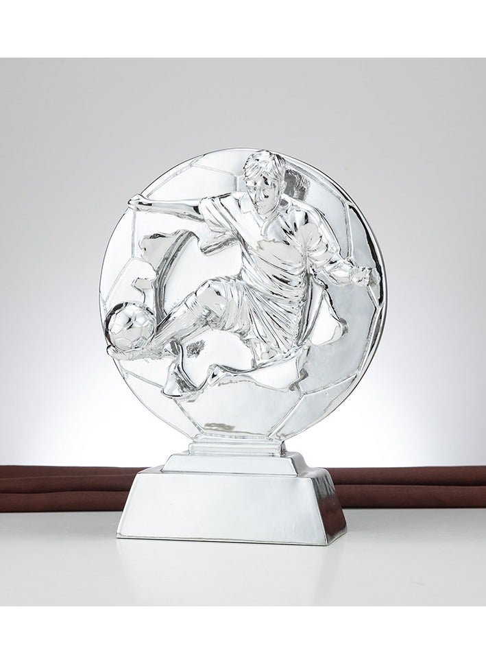 KUYING New Creative Resin Football Trophy 11x7x20cm 