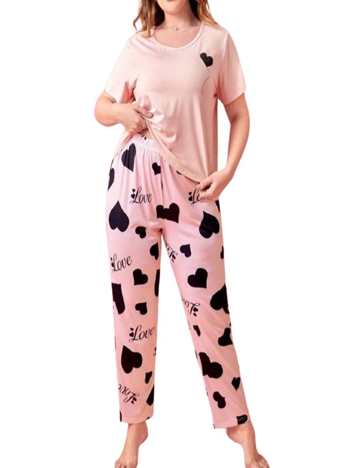 Pajama Pants Special Size - Wonderful Pink  - Image 1