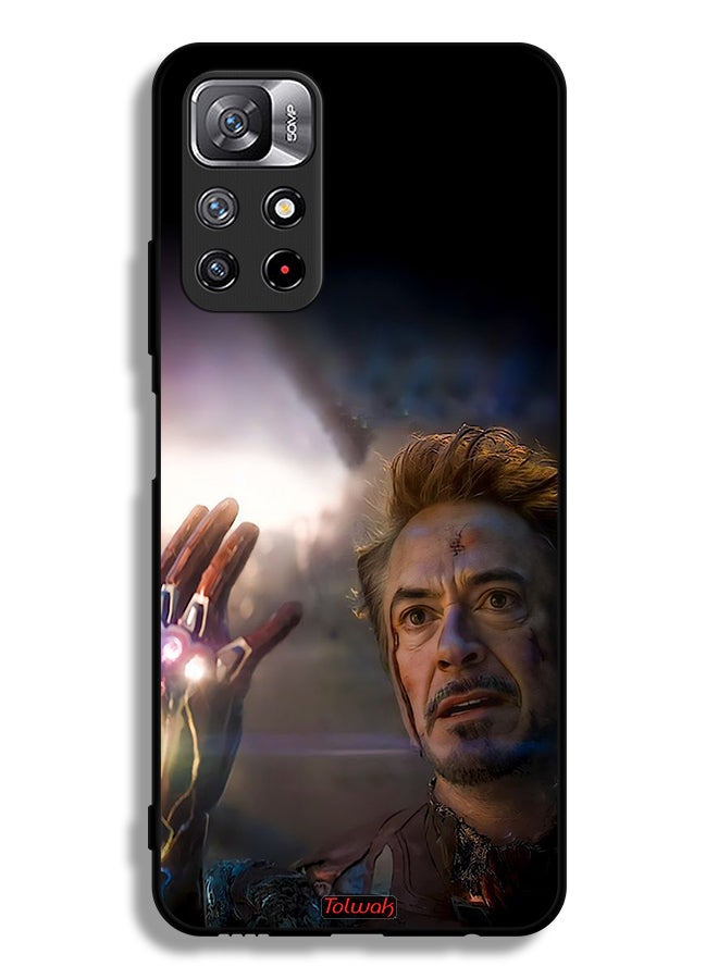 Tolwak Xiaomi Redmi Note 11S Protective Case Cover I Am Iron Man - Image 2