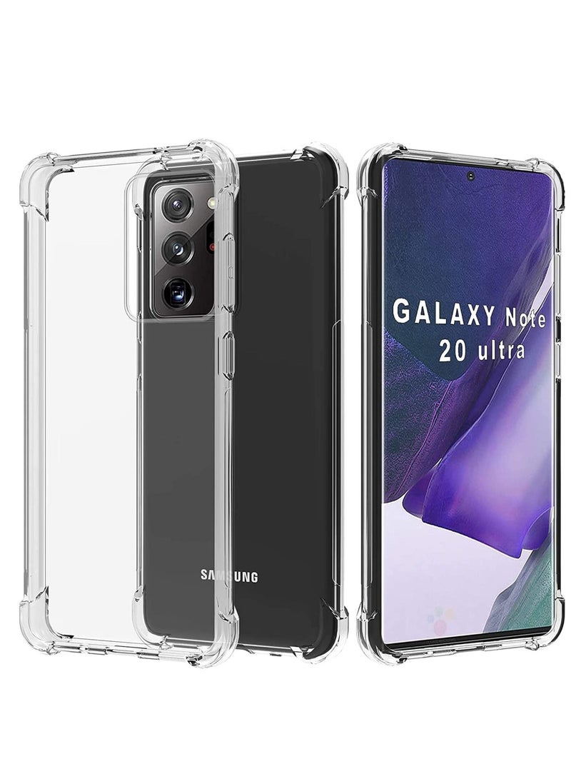 Compatible with Samsung Note 20 Ultra Case, Crystal Clear Anti-Scratch Shock Absorption Cover Case, HD Clear TPU Precise Cutouts and Slim Fit Transparent Cover 6.9 inch (TPU) - Image 1