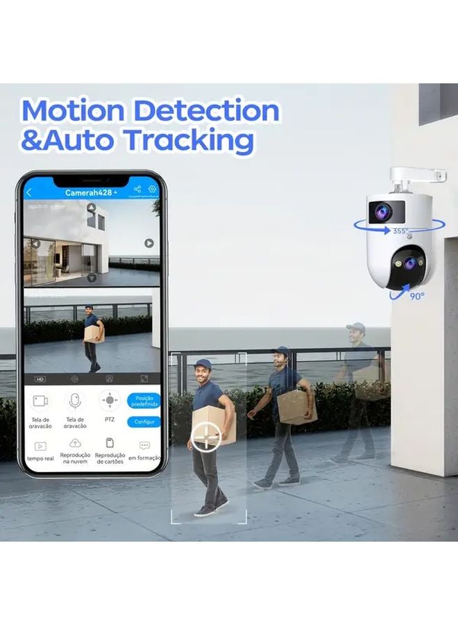 G331 5G Dual Band WiFi Outdoor Security Camera 355 Degree Pan Tilt Auto Tracking - Image 4