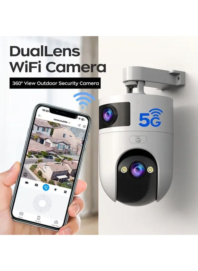 G331 5G Dual Band WiFi Outdoor Security Camera 355 Degree Pan Tilt Auto Tracking - Image 2
