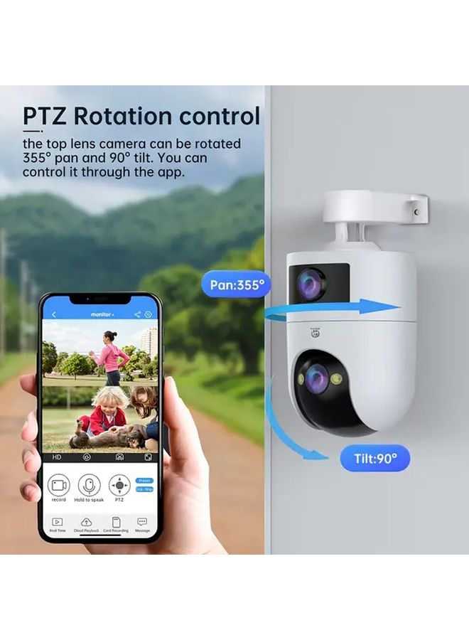 G331 5G Dual Band WiFi Outdoor Security Camera 355 Degree Pan Tilt Auto Tracking - Image 3
