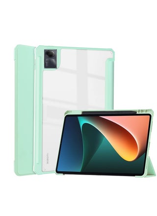 2023 Released Redmi Pad SE 11" Case, Clear Back Transparent with Pen Holder, Redmi Pad se Cover, Tablet Case with Auto Sleep Function, Trifold Stand, Shockproof, Lightweight (Redmi Pad SE, Mint Green) - pzsku/Z6A20874AD7A19EC71567Z/45/_/1719239479/371fbdfb-7b9f-4a0e-8ca5-33454e00ecb8