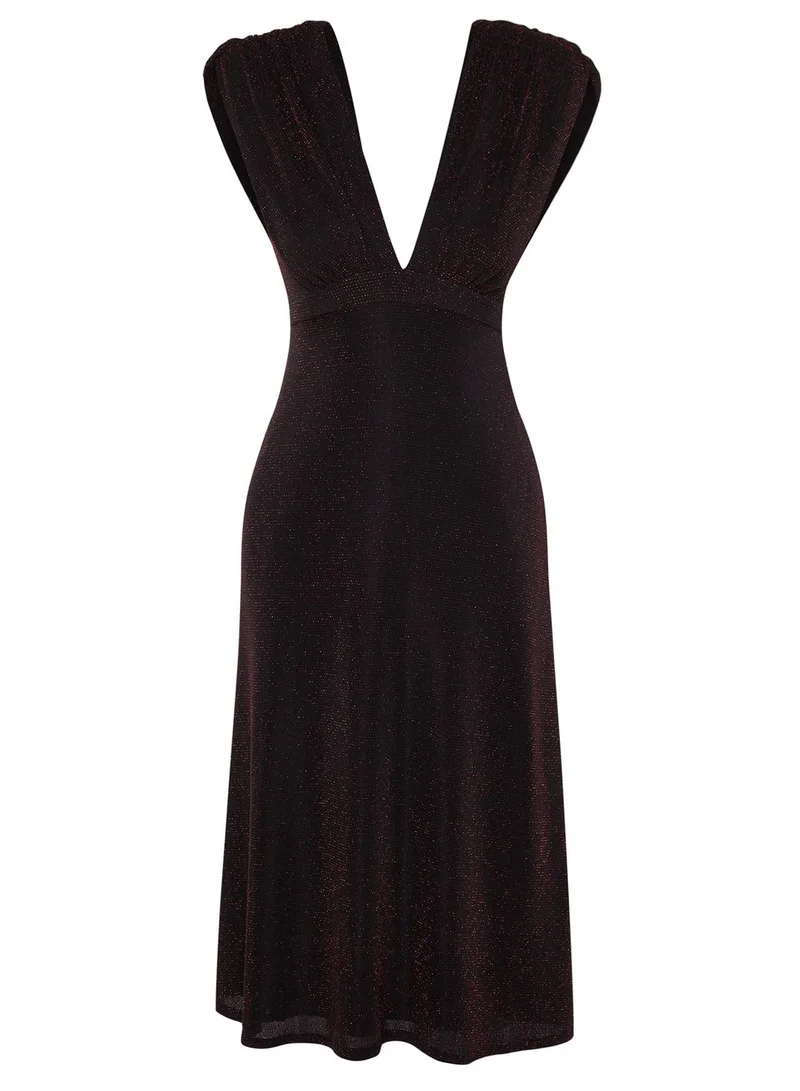 trendyol Shimmering V-Neck Dress
