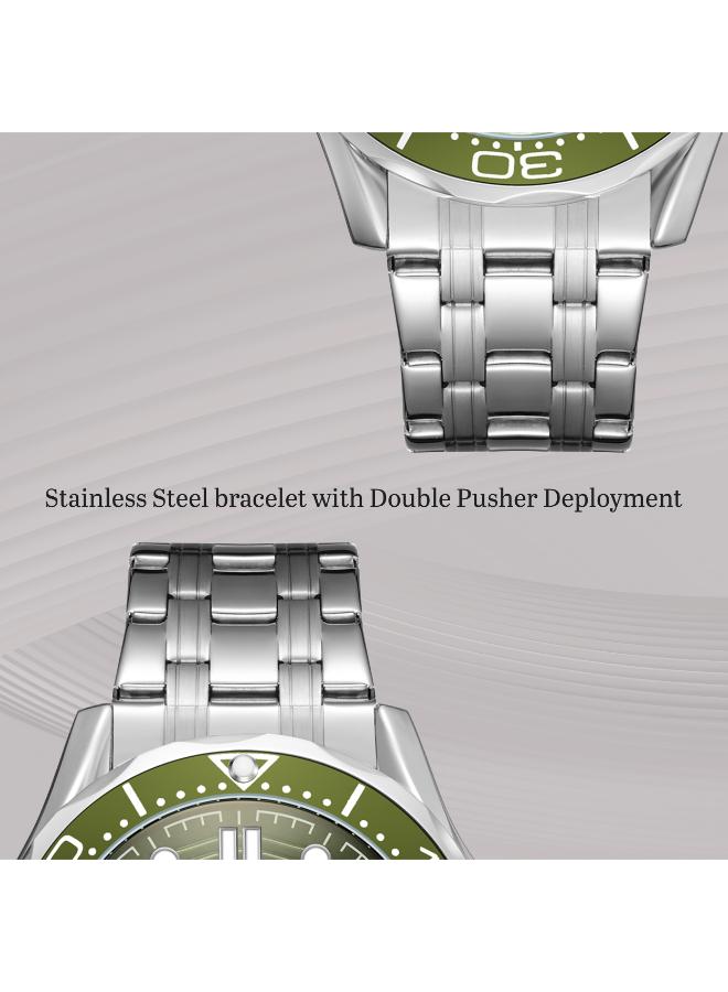 كينيث سكوت ساعة كينيث سكوت رجالي بعقارب وسوار ستانلس ستيل فضي - Image 2