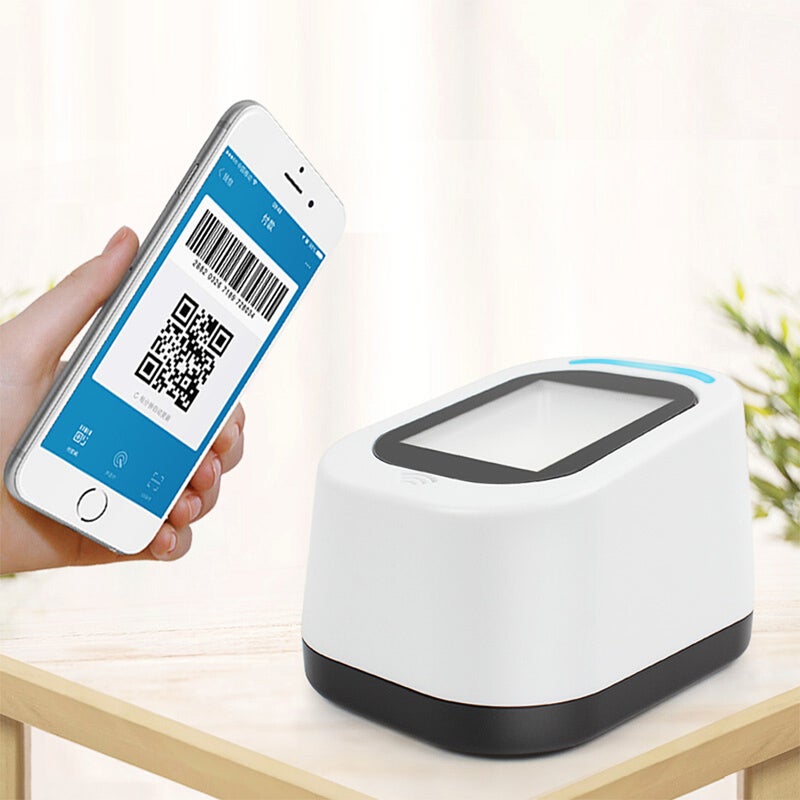 Wired Barcode Scanner USB Versatile Scanning Hands-free Scan QR Code 1D&2D Code Reader for Supermarkets/Stores (White) - Image 3