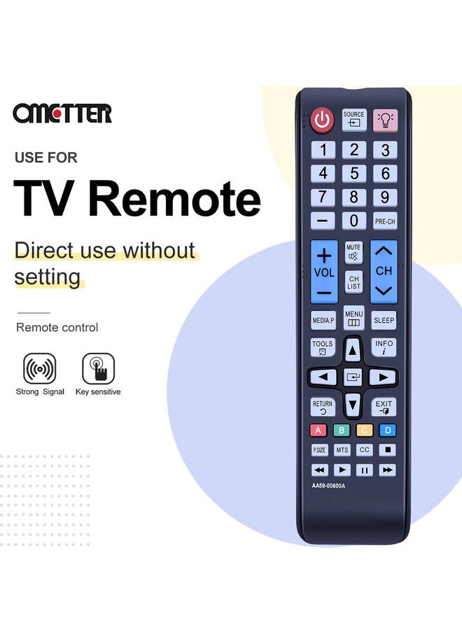 OMETTER - Original Samsung AA59-00600A TV Remote Control for Smart HD LED UN24M4500AF UN28M4500AF UN32M4500AF UN32M5300AF UN32M530DAF - Image 1