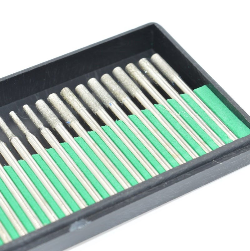 Aiskaer 60 Pcs Diamond Drill Bits, 1mm 2mm 3mm Mix Set Jewelry Drill Bits for Jewelry, Sea Glass Shells, Gem Stones Lapidary, Jewelry Making - Image 2