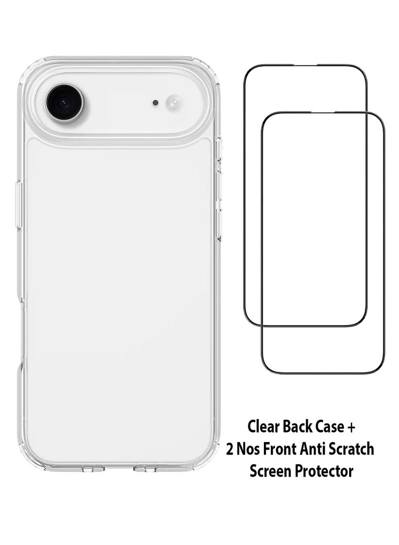 Zolo غطاء واقي شفاف و 2 قطعة زجاج مقسى 9D واقي شاشة فائق الشفافية لآيفون إير - Image 1