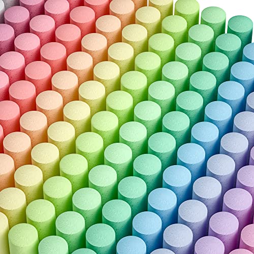 feela 168 Pack Sidewalk Chalk Sidewalk Chalk Set For Kids Jumbo Chalk Bulk Great for Kids Family Paint on Sidewalk Wall School Driveway Blackboard Street Playground 14 Colors - Image 1