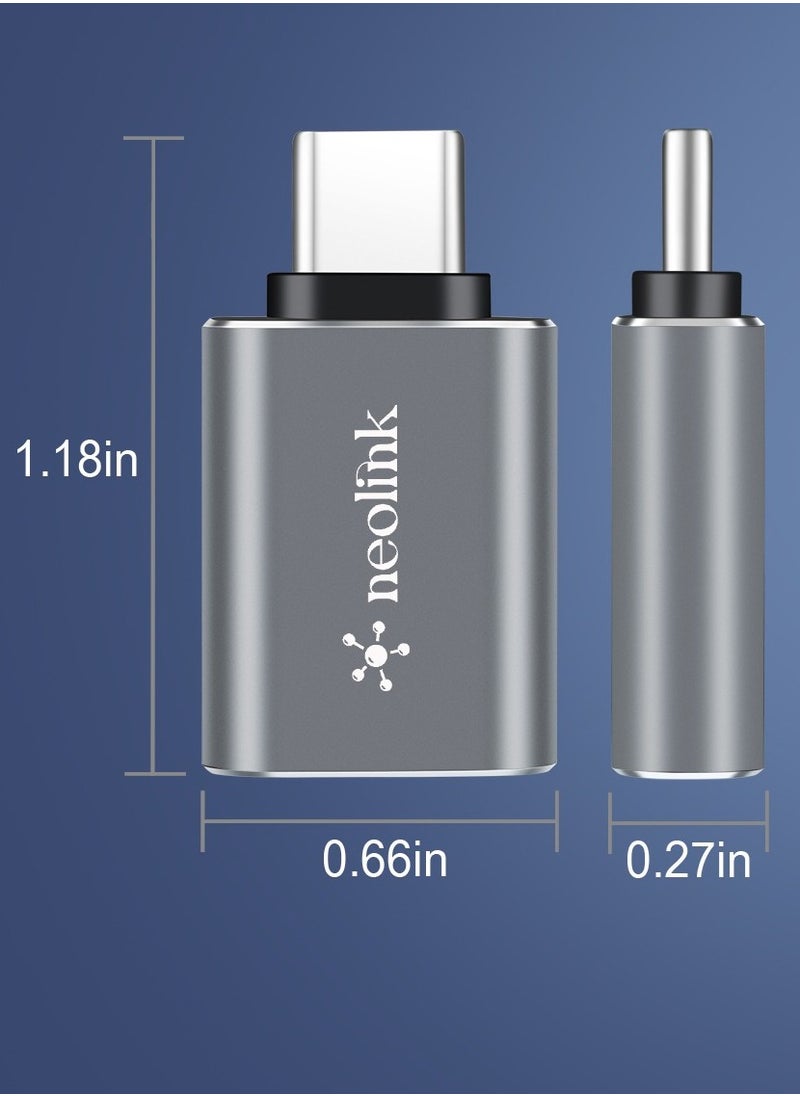 neolink - NEOLINK USB A 3.1 أنثى إلى USB C ذكر محول محول 10 جيجابت في الثانية 60 وات نقل بيانات عالي السرعة متوافق مع MacBook Pro/ iPad Pro/ Samsung Galaxy S23/ أجهزة الكمبيوتر المحمولة/ iPhone/ Huawei/ Xiaomi - Image 1
