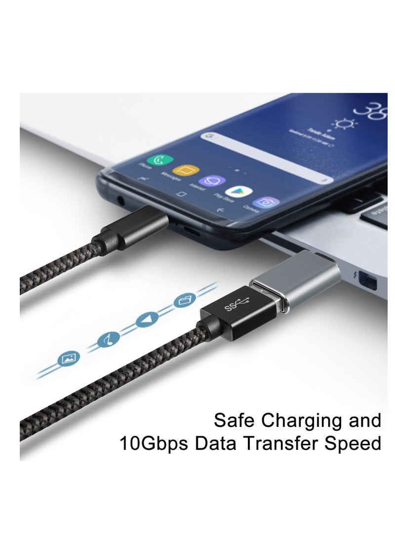 neolink - NEOLINK USB A 3.1 أنثى إلى USB C ذكر محول محول 10 جيجابت في الثانية 60 وات نقل بيانات عالي السرعة متوافق مع MacBook Pro/ iPad Pro/ Samsung Galaxy S23/ أجهزة الكمبيوتر المحمولة/ iPhone/ Huawei/ Xiaomi - Image 1